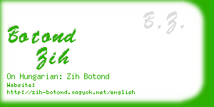 botond zih business card